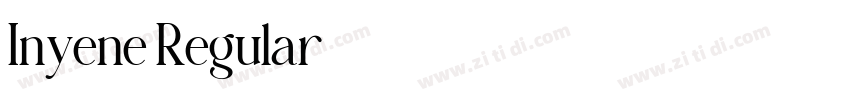 Inyene Regular字体转换
